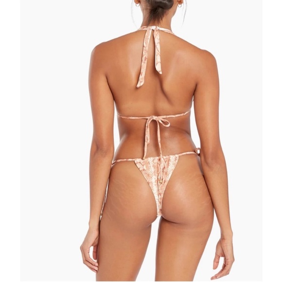 NWT Vitamin A Bottom 'Milana' Bikini in Sand Snake. Size 10/L - Picture 2 of 8